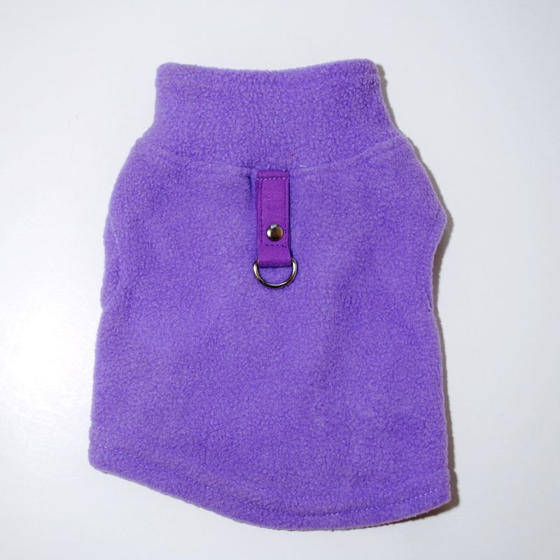 Ropa para mascotas, otoño e invierno, forro polar, correa con hebilla, 27 colores, con certificado de derechos de autor._voghion.com