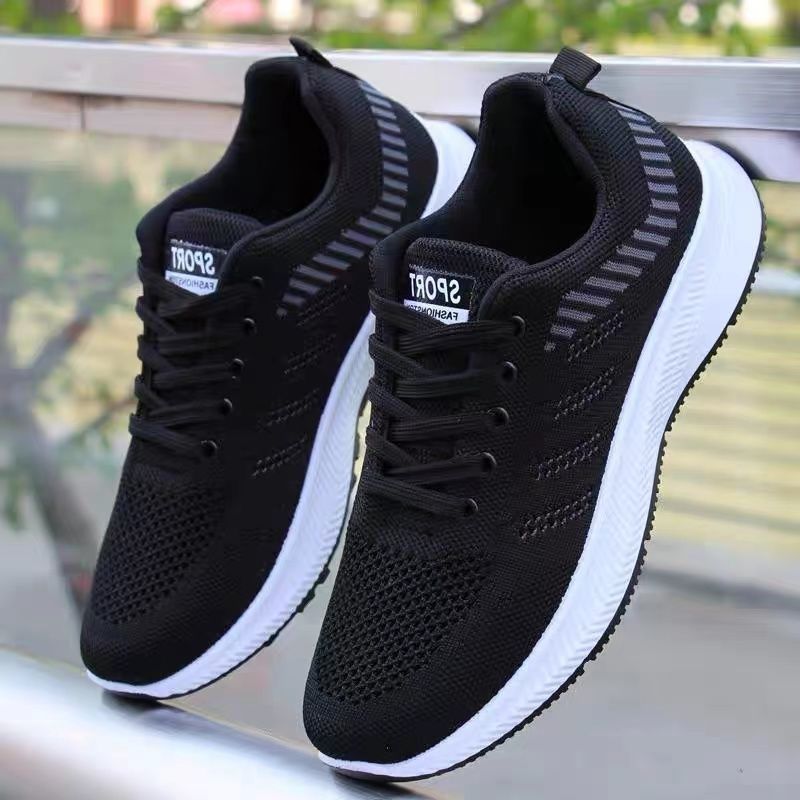 Tênis de corrida masculino esportivo de verão 2022, malha respirável, versátil e casual, com tecido voador, da moda_voghion.com