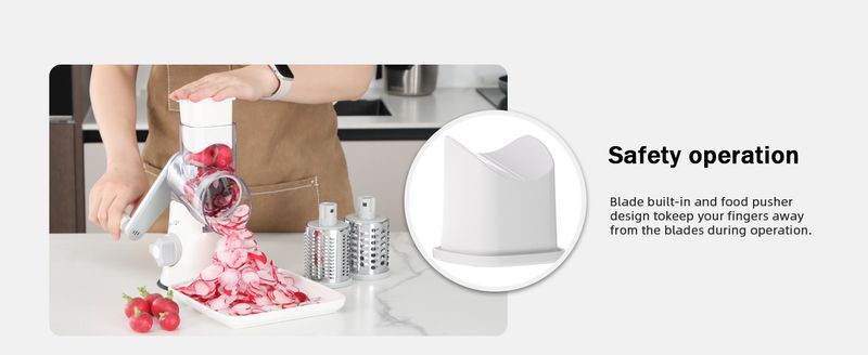 Manual Cheese Grater - Crank Handle Nut & Chocolate Shredder_voghion.com