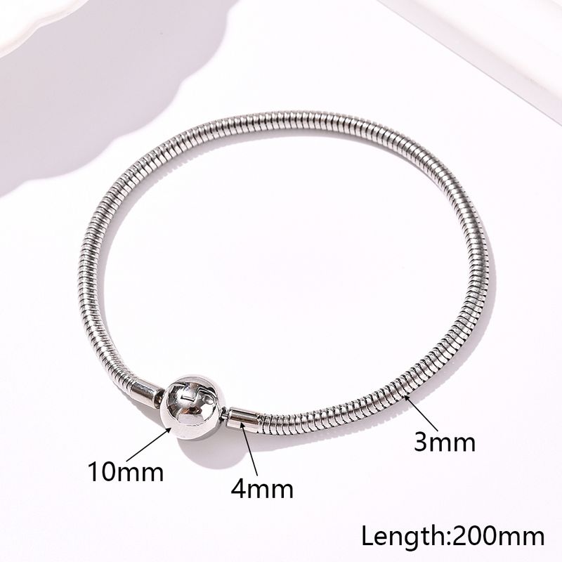 1 pièce 304 chaîne serpent en acier inoxydable poli 3 mm accessoires de bijoux_voghion.com