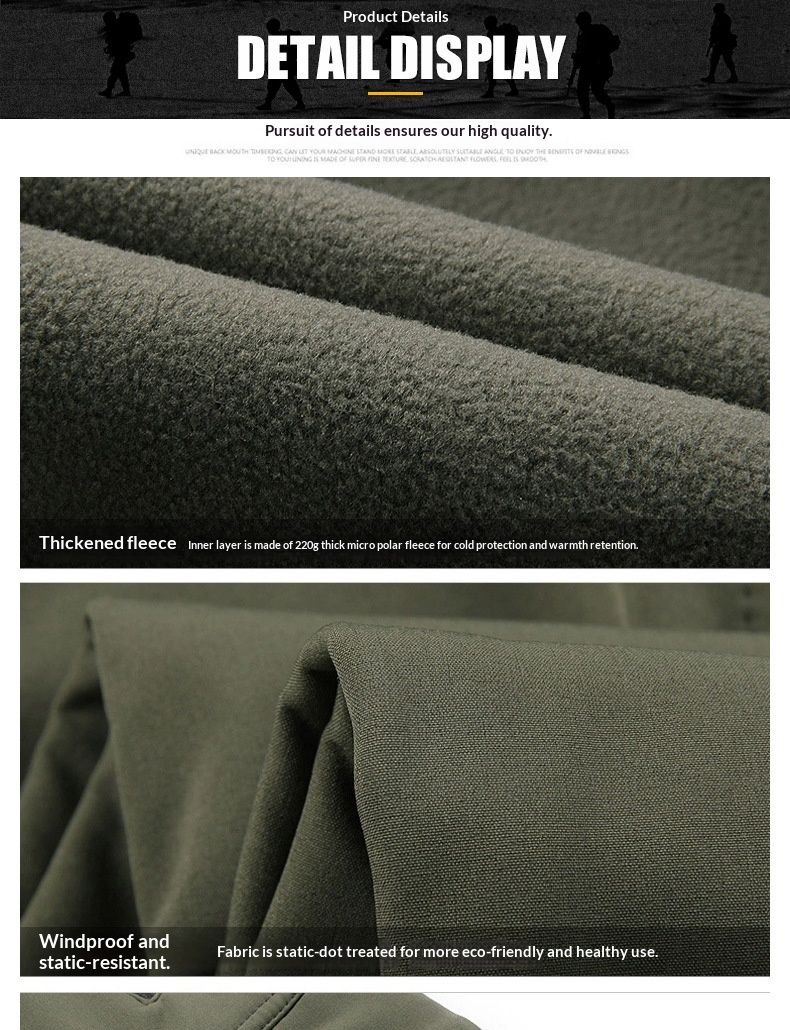 001 Pantaloni da sci da alpinismo mimetici in pile morbido con fodera in pile ESDY da uomo_voghion.com