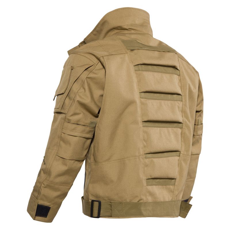 Tactical Jacket Men's Windproof Anti-scratch Motorcycle Outdoor Military Style Jacket - Lightweight Durable Nylon Adjustable Cuffs Multi-pocket Design_voghion.com