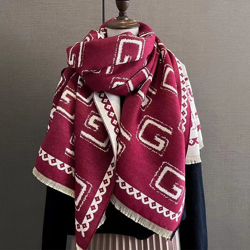 New Fashion Anti Cashmere Scarf for Women Confirmed Warm Temperament Student Couple Style Shawl Wrapped Over Winter_voghion.com