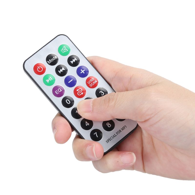 Digital Amplifier Decoder Board Bluetooth 5.0 FM Support Microphone Car MP3 Player With Remote Controller 2x3W Black_voghion.com
