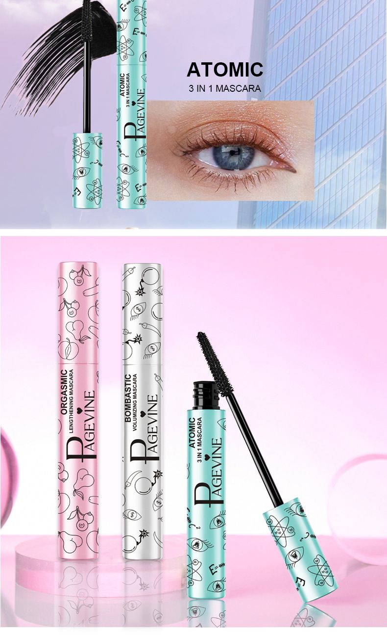 Mascara lungo e arricciato, impermeabile, a prova di sudore, non facile da sbavare e con una forma a lunga durata._voghion.com