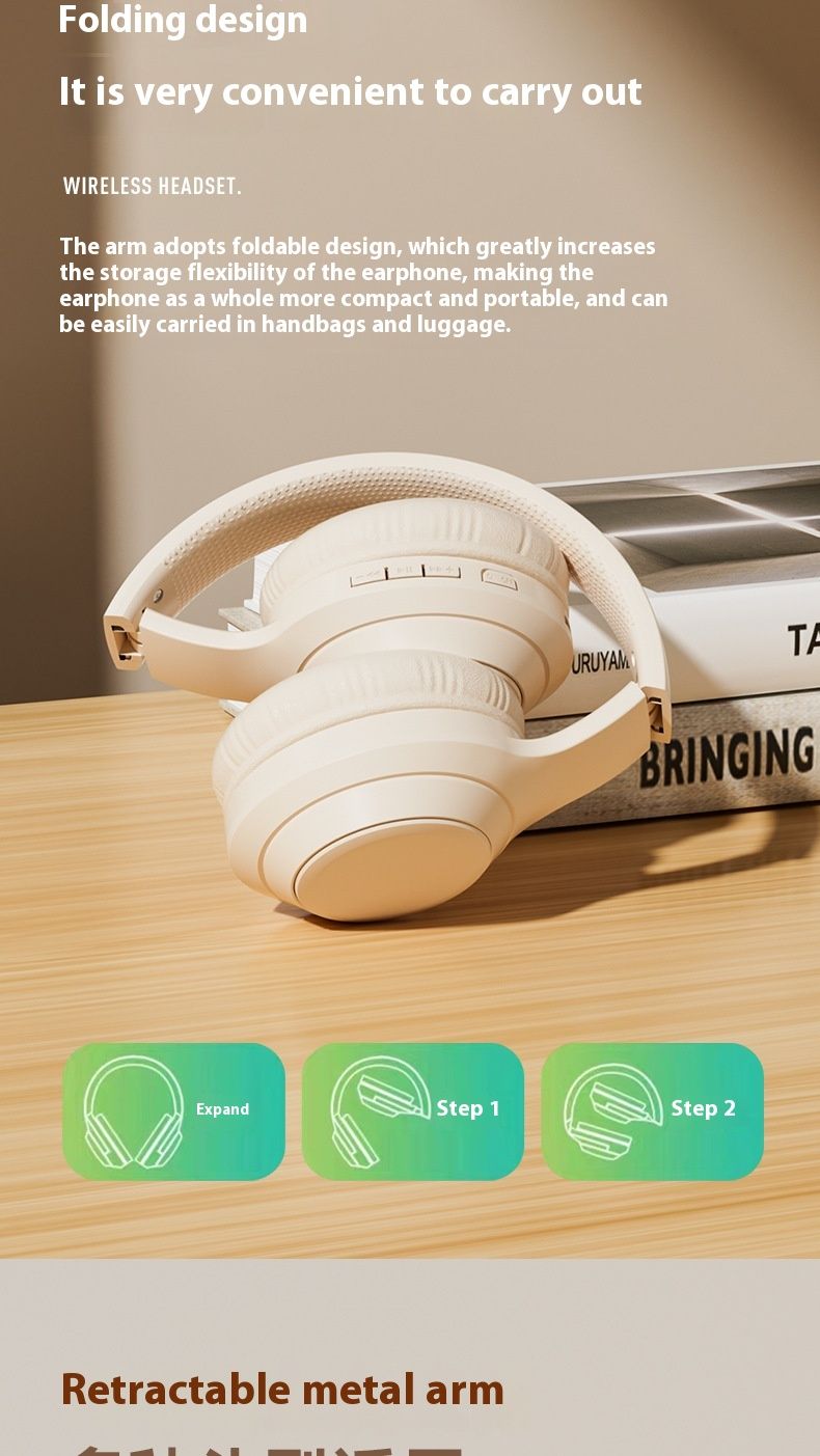 Headset Bluetooth hohe Schönheit, super lange Ausdauer, Rauschunterdrückung Huaqiangbei faltbares Plug-in-Headset universell_voghion.com