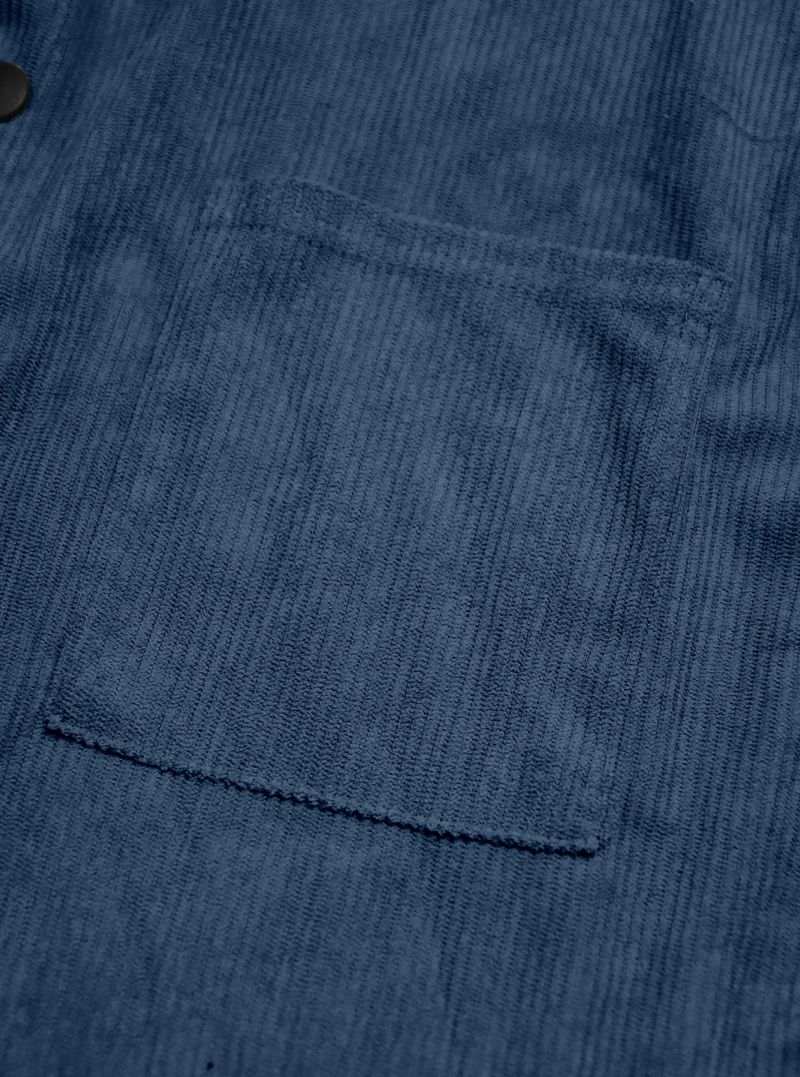 Herren-Cordhemd mit Knopfleiste – Slim Fit im Workwear-Stil, maschinenwaschbar und atmungsaktiv (S–XXXL, einfarbig, Vintage Casual Essential)_voghion.com