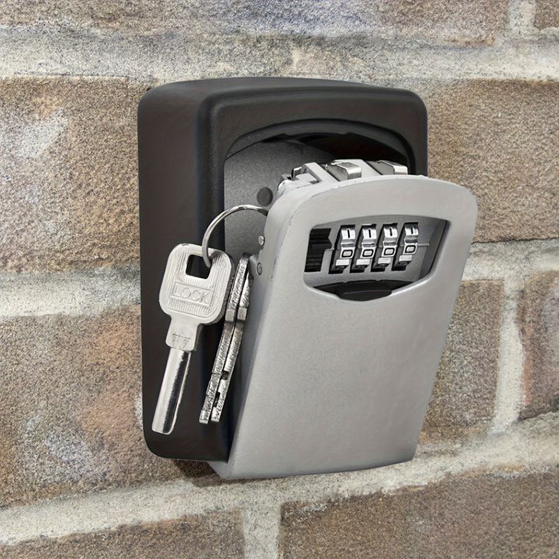 1 Stück Schlüsselsafe zur Wandmontage mit Zahlenschloss – Schlüsselaufbewahrung aus Metall und Kunststoff für die Sicherheit im Notfall auf Reisen zu Hause, im Hotel_voghion.com