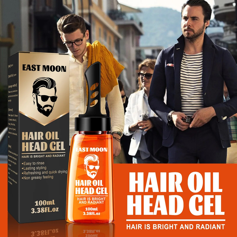 2 In 1 Wash With Wide Men Long Lasting Oil Hair Styling Cream Liquid Fluffy Comb 100Ml_voghion.com