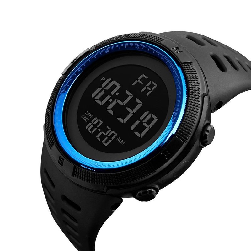 Internet Celebrity Style Student Men's Large Screen Sports Multi-Function Fashion Luminous Electronic Watch_voghion.com