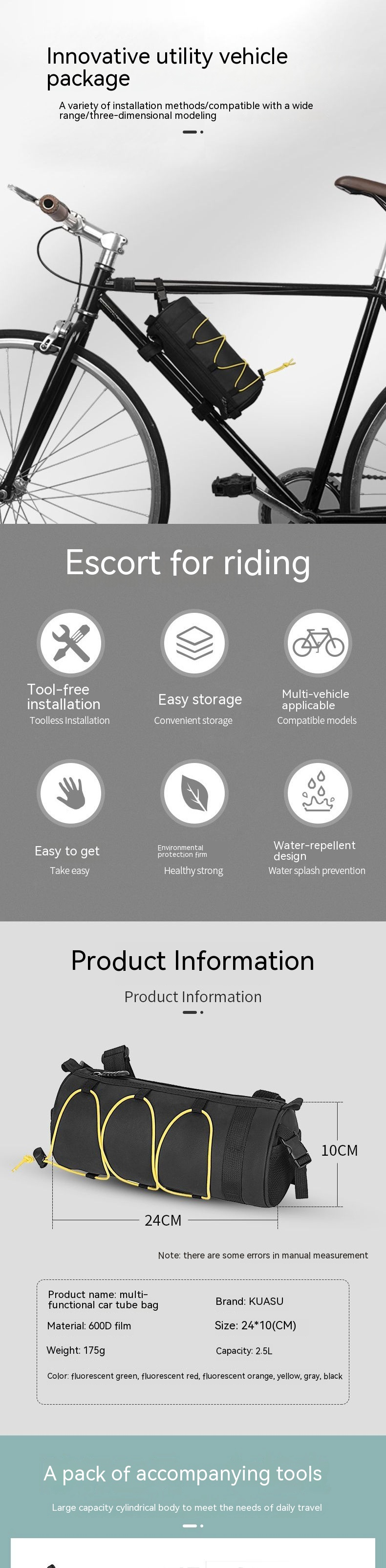 Vélo vélo vélo électrique faisceau avant universel téléphone portable tube supérieur b, selle portable_voghion.com