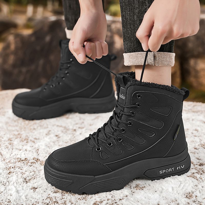 Neu Leder Frühling herren Schuhe High-top herren Erhöhung Werkzeug Martin Stiefel_voghion.com