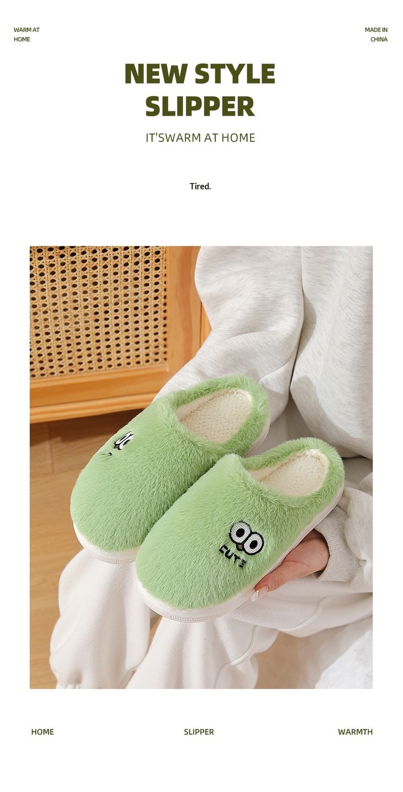 Pantofole da uomo in cotone caldo e soffice, stile cartoon, per la casa, invernali, da donna_voghion.com