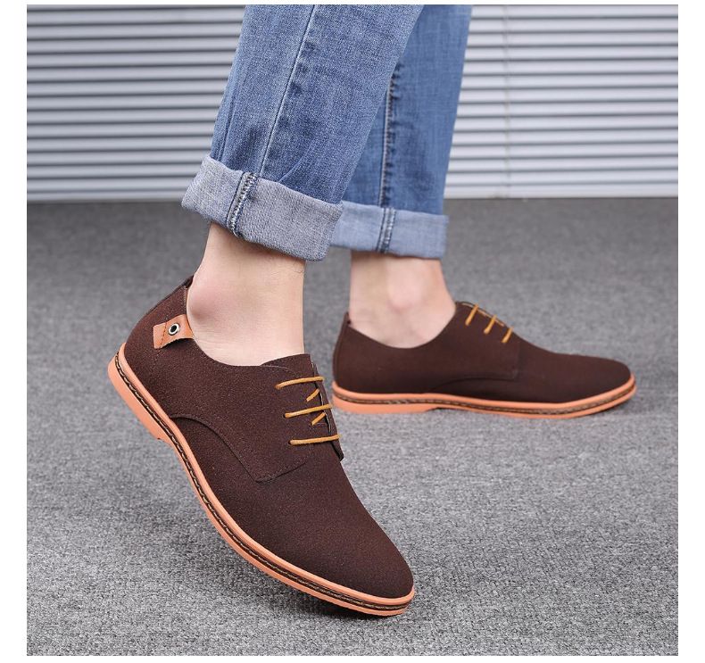 Spring men's casual shoes frosted leather men's shoes shoes anti-velvet leather large size men's shoes manufacturers wholesale a generation of hair_voghion.com
