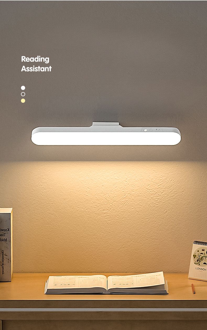 LED Cool Dormitory Student Study Desk Eye Protection Lamp Magnetic Adsorption Rechargeable Night Light_voghion.com