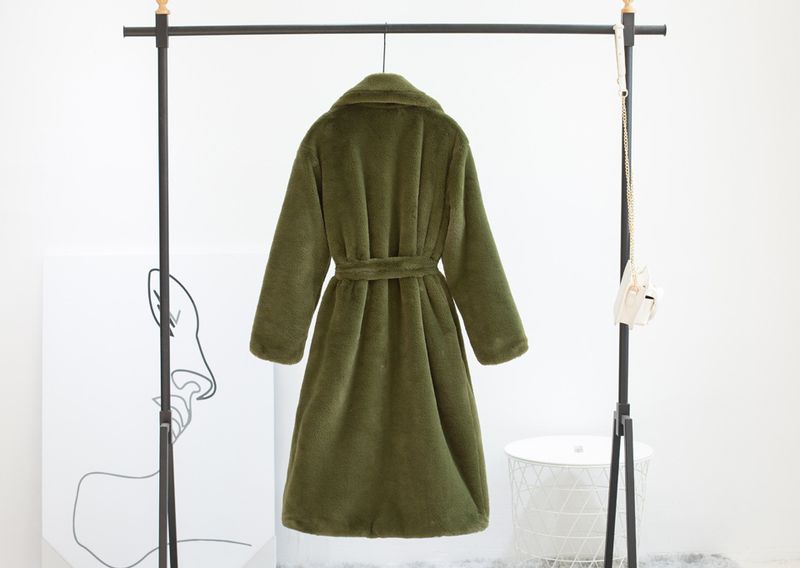 Cappotto lungo da donna in pelliccia sintetica effetto velluto – Giacca invernale in peluche stile visone con fodera in cotone (13 colori, 5 taglie)_voghion.com