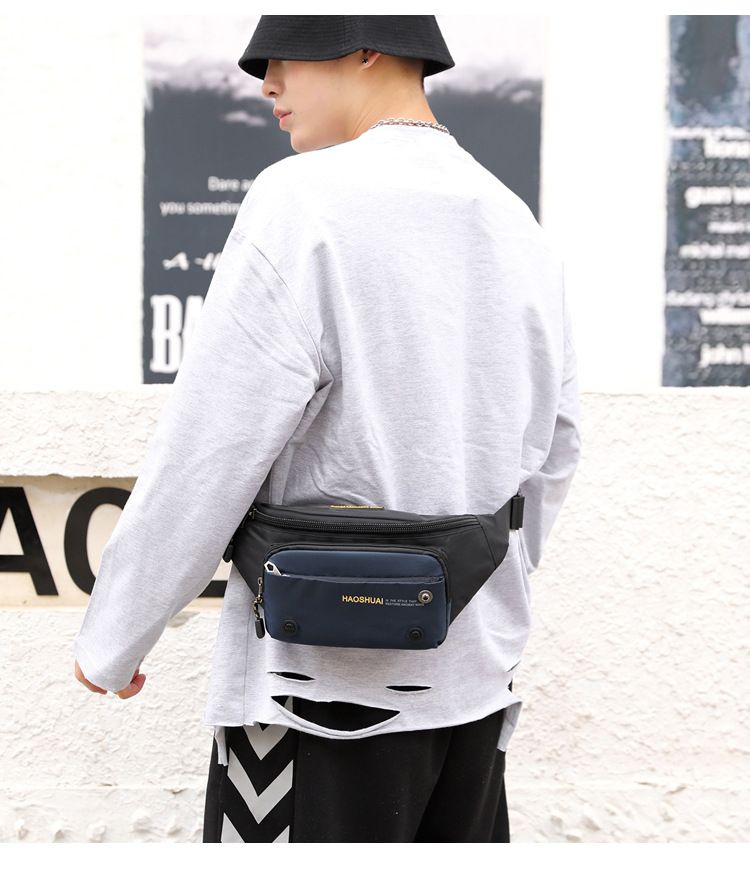 Neue multifunktionale Outdoor-Taille Casual Herren Brust Mode Trend Crossbody Reise kleine Tasche_voghion.com
