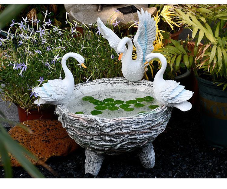 【 91% de calificación positiva 】 Planta suculenta creativa con forma de cisne para decoración de balcón, jardín, hidropónico, hierba de cobre_voghion.com