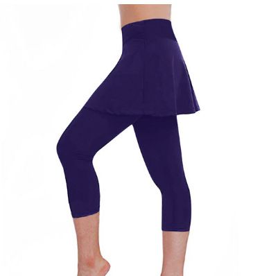 Two Piece Skirt Pants Show Slim Height Elastic Yoga Pants for Wome_voghion.com