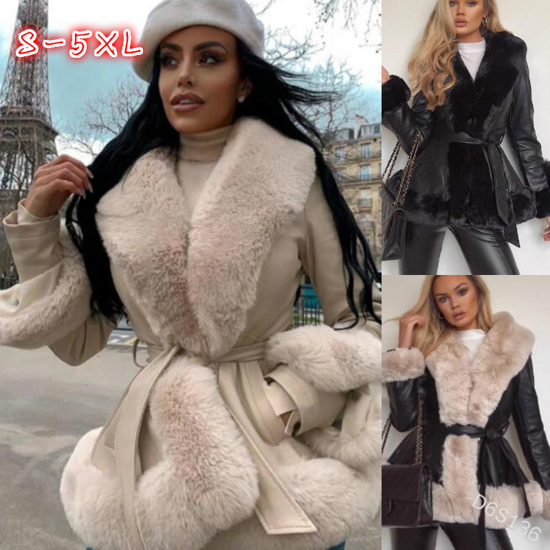 Women's Solid Color Casual Faux Leather_voghion.com