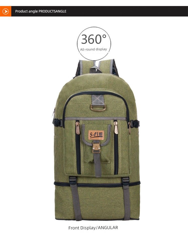 Women's Large Capacity Retro Canvas Casual Backpack_voghion.com