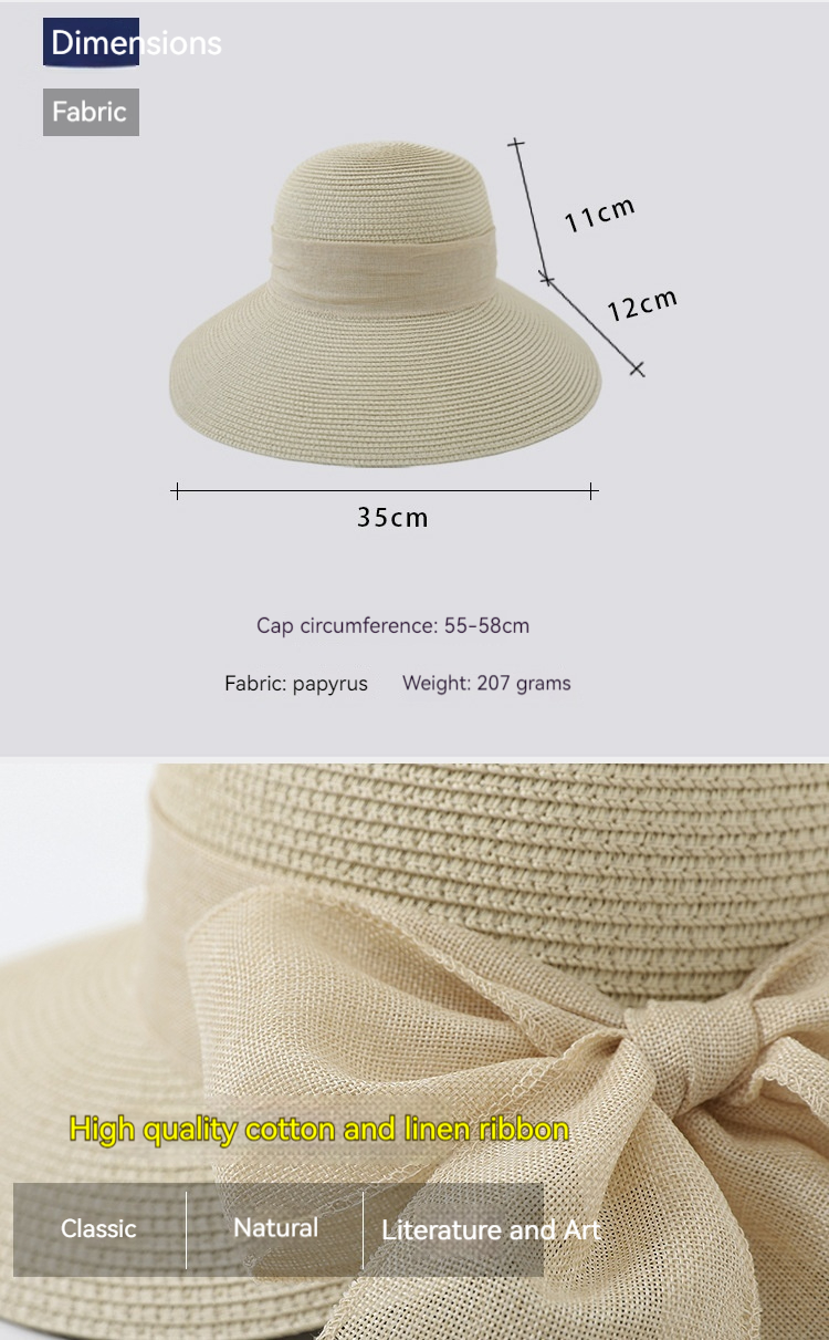 Erba estiva da donna a forma di arco a forma di becco d'anatra, viaggi all'estero, protezione, cappello da spiaggia ombreggiante, cappello da sole_voghion.com