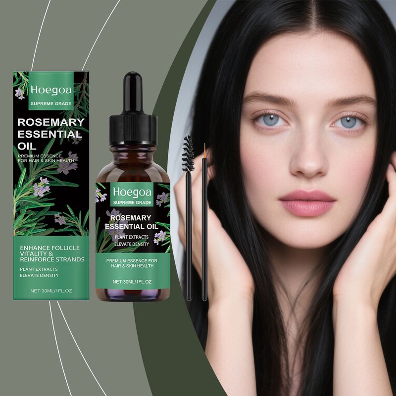HOEGOA Rosemary Essential Gentle Nourishing Smooth Scalp Massage Daily Hair Care Essence Oil_voghion.com