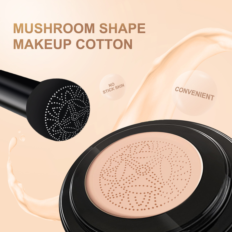 EELHOE Mushroom Head Air Cushion BB Cream Mushroom Air Cushion Covers Facial Defects and Brightens Nude Makeup Foundation Make-up_voghion.com