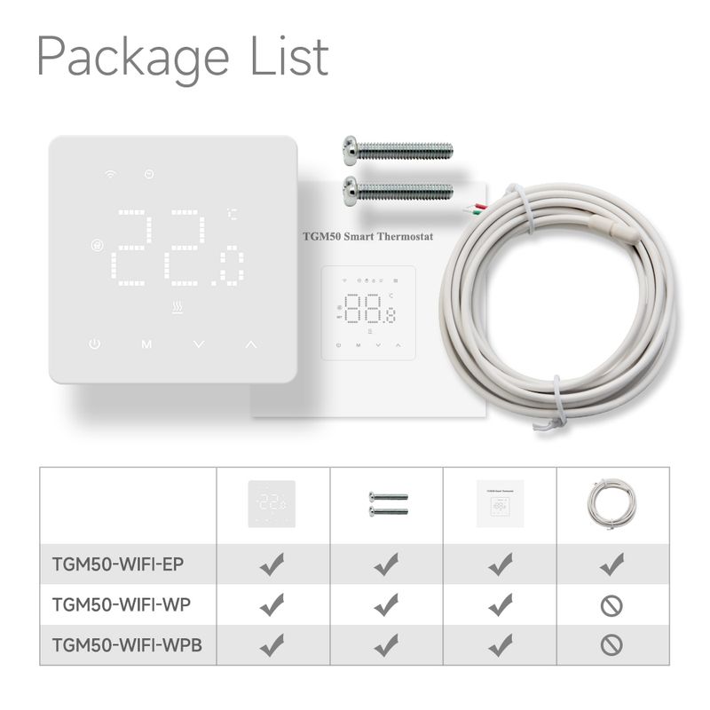 Θερμοστάτης Beok WIFI για έξυπνο σπίτι Θερμοστάτης θέρμανσης ή ηλεκτρικού/νερού ή λέβητα αερίου Alice Alexa 220V_voghion.com