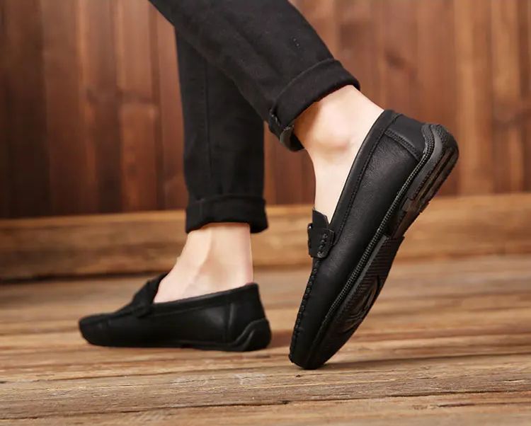 New Doudou Shoes Men's Small Leather Shoes Casual Lazy Shoes_voghion.com
