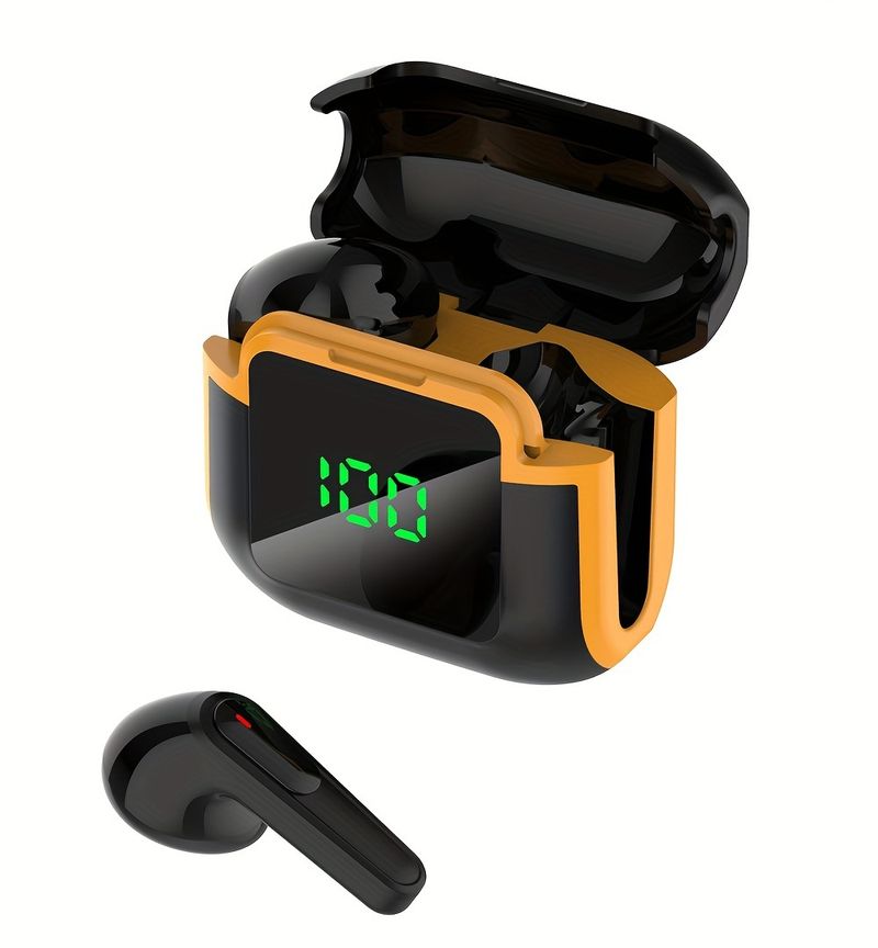 2024 Trådlösa Hörlurar Pro - LED-Display med Pekskärm, TWS-Stereoljud, Svettbeständiga Sporthörlurar för Musik, Gaming och Samtal_voghion.com
