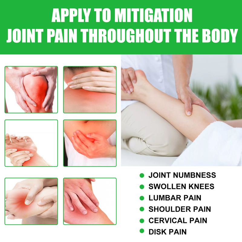 EELHOE Care allevia i dolori muscolari e ossei delle articolazioni del corpo, calma i muscoli e attiva il meridiano, crema da massaggio per uso esterno_voghion.com