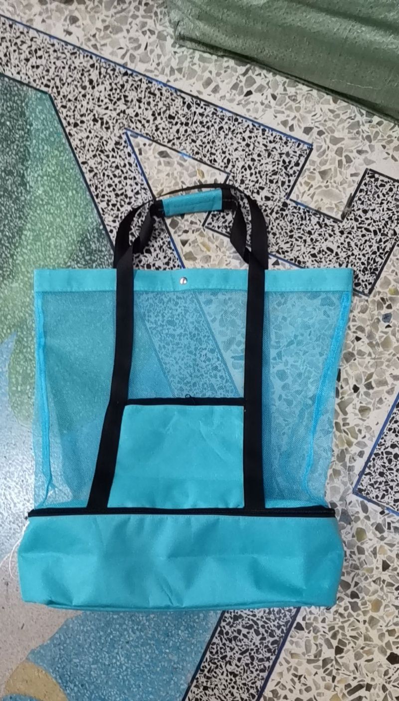 Geantă de plajă, geantă de picnic pentru călătorii în aer liber, geantă de plajă izolatoare, geantă de gheață pentru păstrarea prospețimii, geantă de plajă din pânză creativă, geantă de gheață multifuncțională_voghion.com