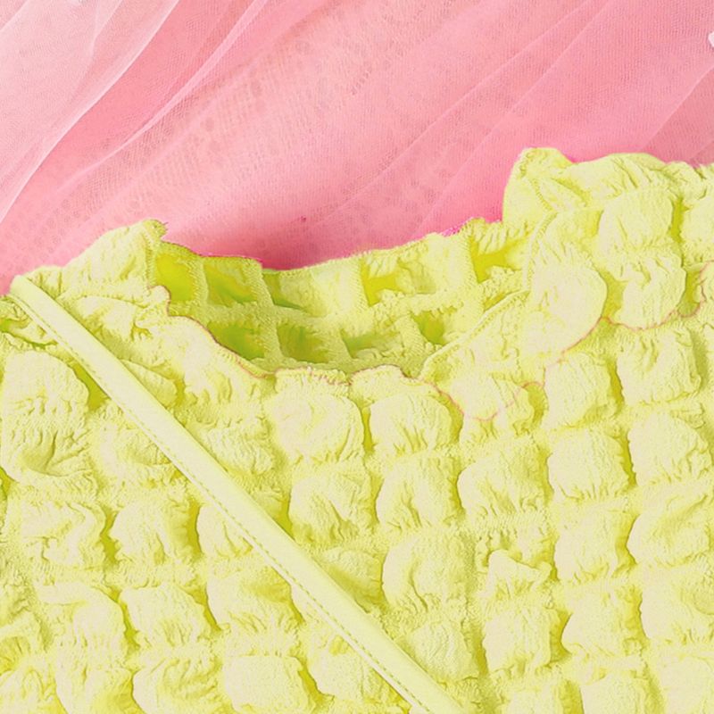 Ensemble d'été pour enfants, haut à manches courtes + short + sac à carreaux à bulles solides, couleur bonbon, ensemble pour filles_voghion.com