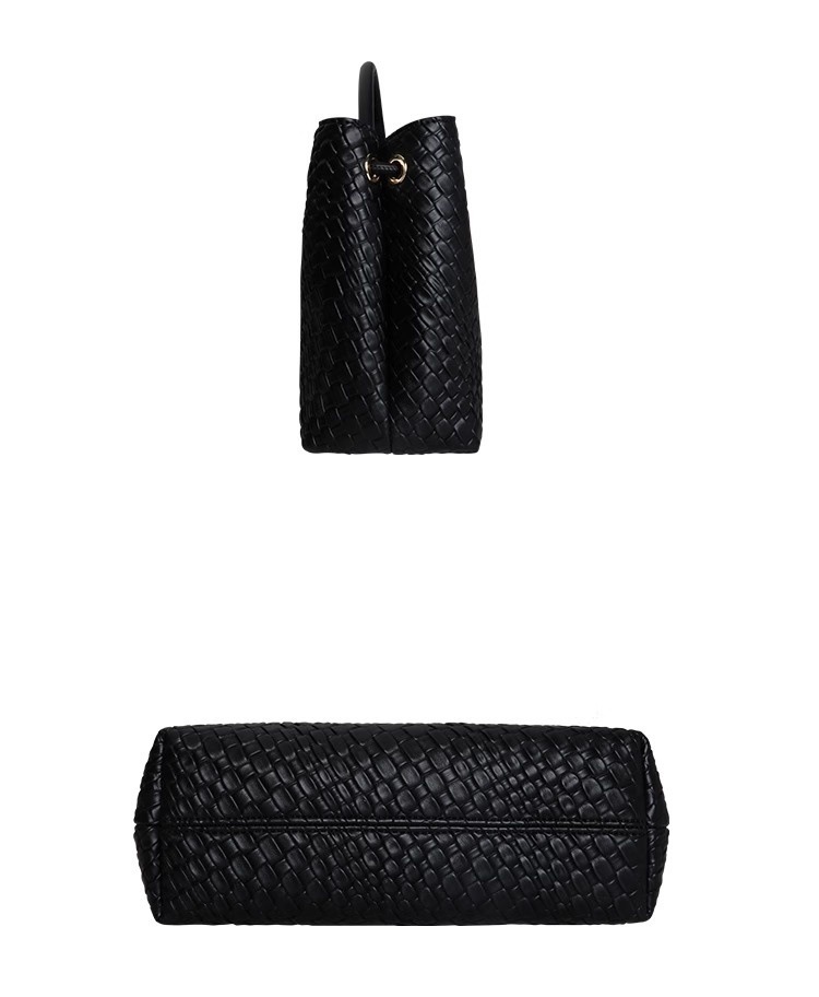 Niche Design-Bolso de mano tejido con hebilla de cuerda de Metal para mujer, bolso de mano de un solo hombro, gran capacidad, novedad de 2024_voghion.com
