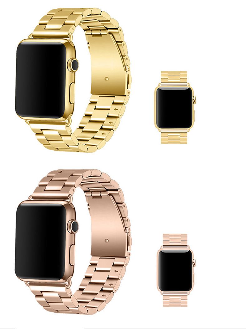 Geschikt voor 42mm 46mm metalen horlogeband horloge 78910 generatie drie kralen metalen horlogeband ketting armband_voghion.com