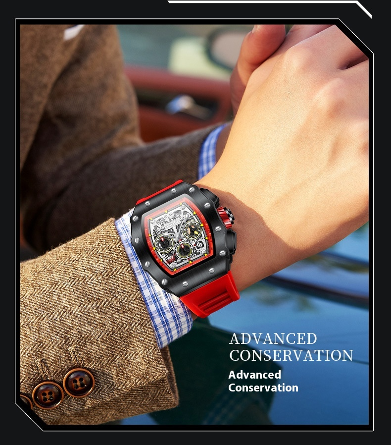 Explosive ONOLA/Orona Fashion Multifunctional Fully Automatic Mechanical Waterproof Tape Men's Watch_voghion.com