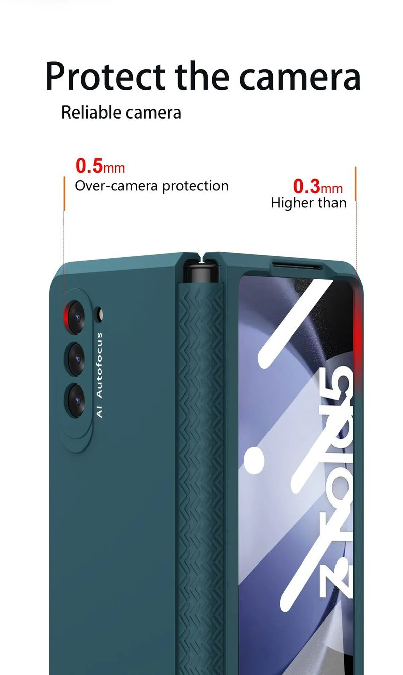 Hohe Qualität für Samsung Galaxy Z Fold 5 4 3 2 Hülle Weiches Scharnier Matte Harte Schutzhülle_voghion.com