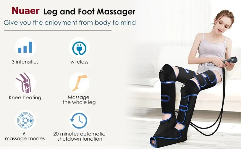 Neie Fouss Loftdrock Been fërdert d'Blutzirkulatioun Kierpermassage Muskelentspanung Lymphdrainage Apparat 360°_voghion.com