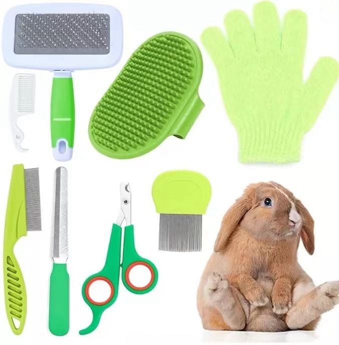 Summary Beauty Kit Nail Clippers And Files Flea Comb Pet Shedding Brush Silicone Toothbrush Customizable Label_voghion.com