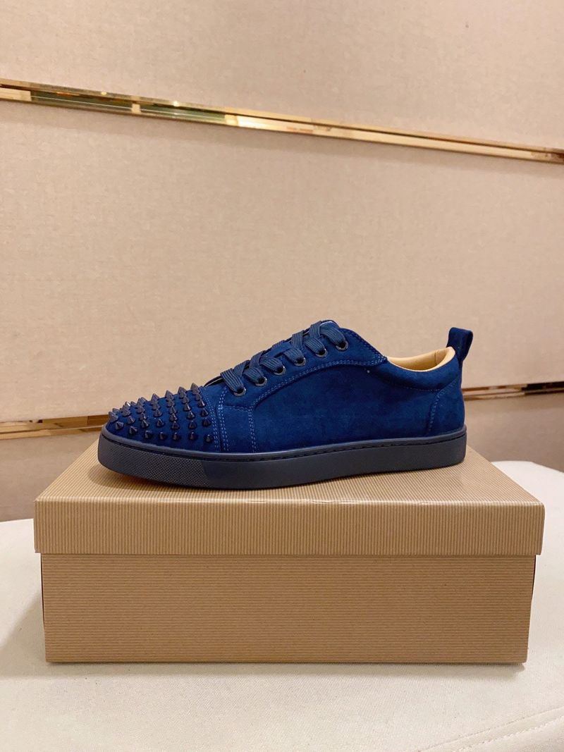 Neuer Stil 2025 Neue Herren Trendy Marke Casual Sports High-End Sneakers Patchwork Rivet Fashion Rote Sohle Weiße Schuhe_voghion.com