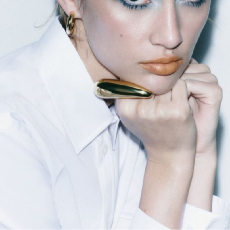 Mode Överdriven Teardrop Enfärgad Mode Punk Chunky Ringar Vintage Geometrisk Stor Vattendroppe Ring_voghion.com