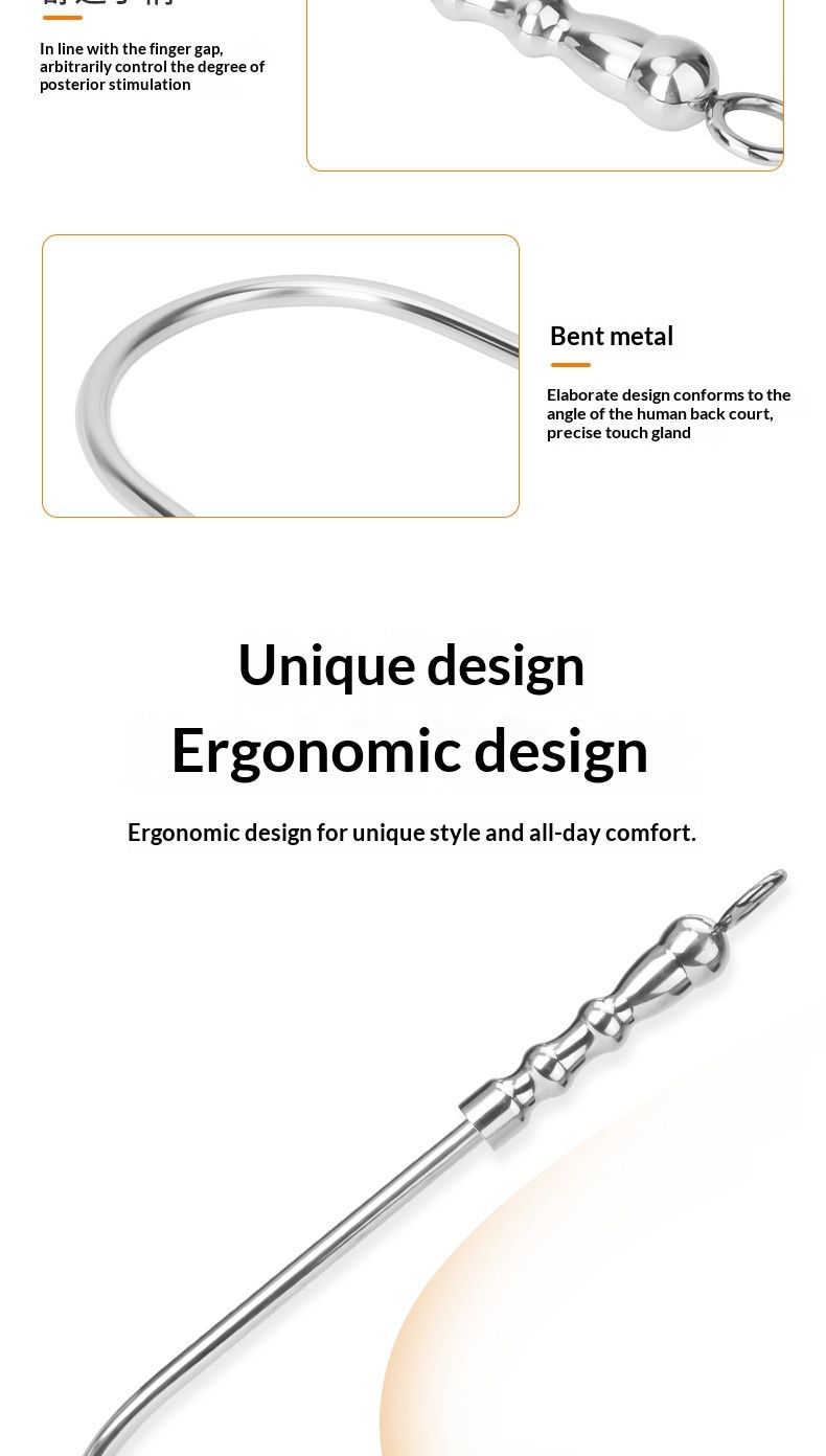 luckyqqyp Plug anale con cono in metallo Stimolazione alternativa Sviluppo della camera posteriore SM Giocattoli erotici BDSM Prodotti per adulti_voghion.com