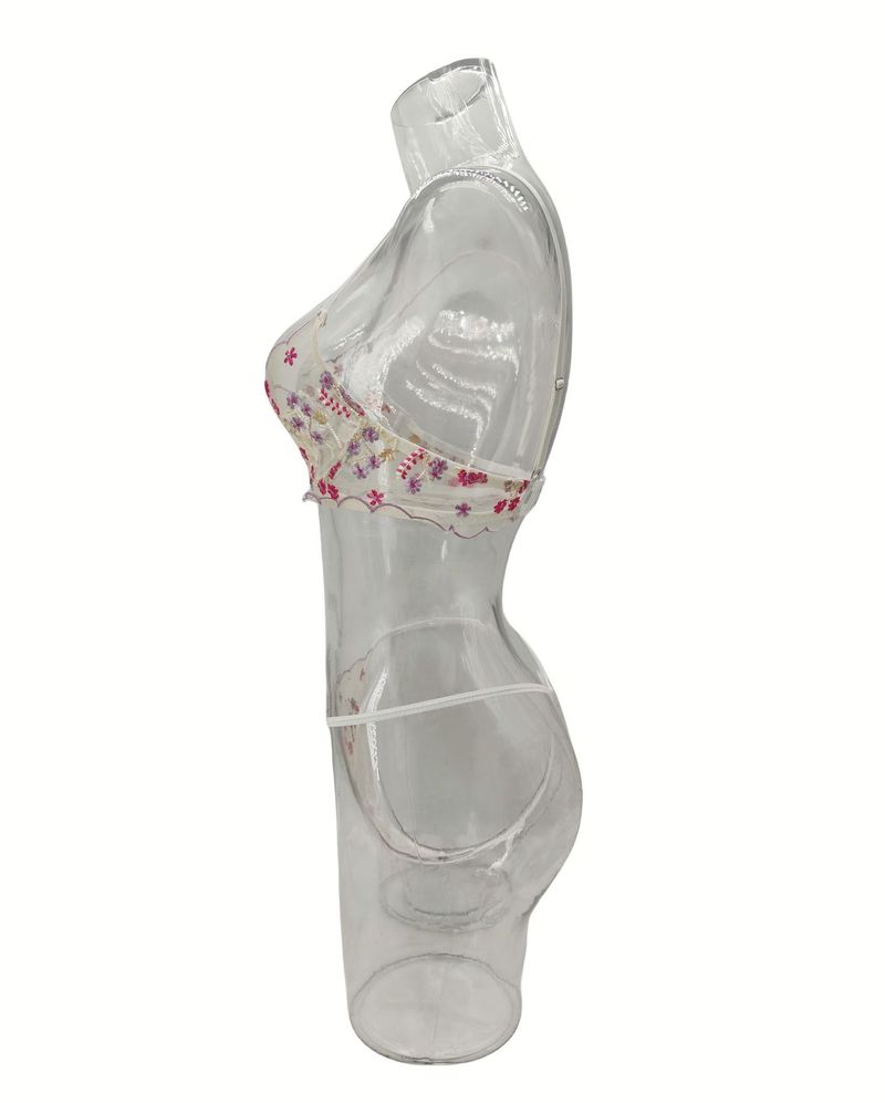 Europese en Amerikaanse buitenlandse handel Hot Selling Bloemen Borduurwerk Zoete Stijl Perspectief Mesh Sexy Comfortabele Sexy Ondergoedset Op Voorraad_voghion.com