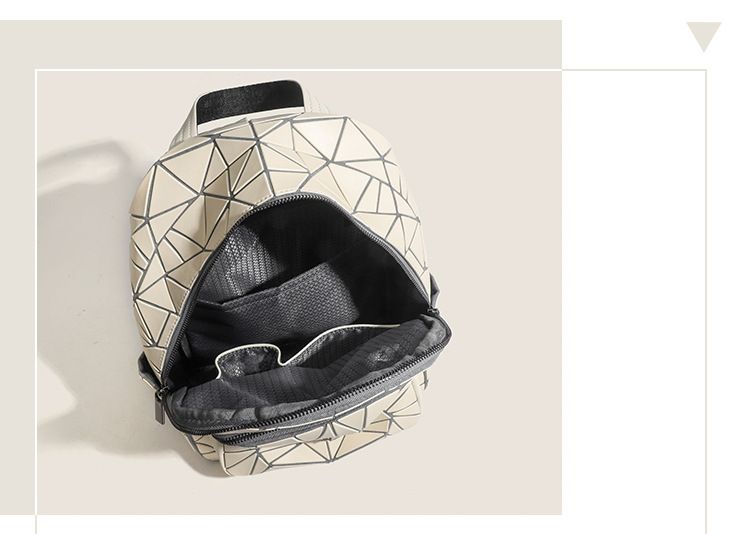 Zaino rombo geometrico di alta qualità, versatile, per pendolari, grande capacità, monospalla, da viaggio, per studenti_voghion.com