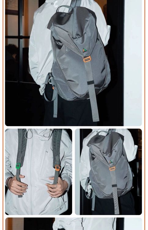 Shield Mark Outdoor Functional Sports Nylon Waterproof Schoolbag_voghion.com