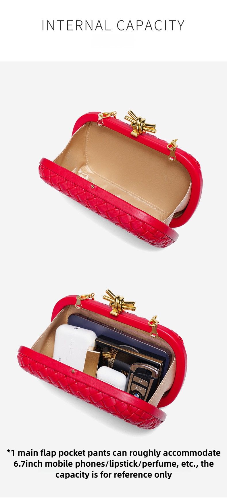 Borsa a mano da sera da donna/borsa intrecciata alla moda per matrimoni/borsa a mano in pelle PU per feste formali/borsa a mano da donna_voghion.com