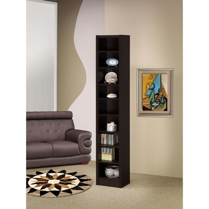 Cappuccino Rectangular Bookcase_voghion.com