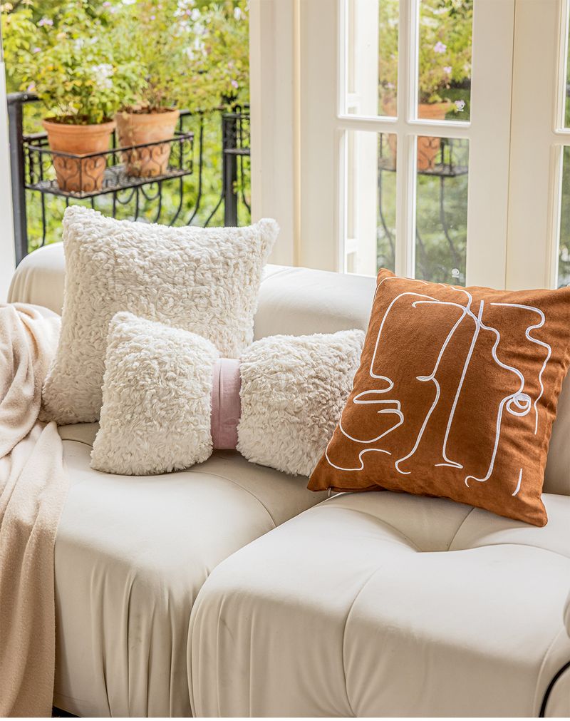Kaninchen Plüsch Kissen Horizontale Nachttisch Kissen Modell Zimmer Dekorative Rückenlehne Nordic Wohnzimmer Sofa Kissenbezug_voghion.com