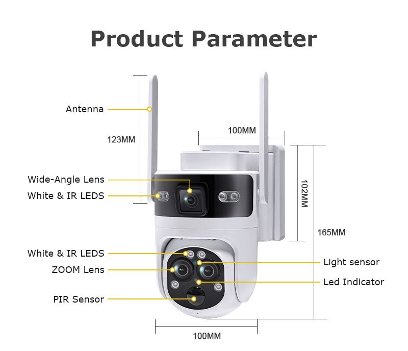 Security Cameras Exclusive New Solar Surveillance 4G Camera 15x Zoom Wireless Night Vision HD Camera Ball Machine_voghion.com
